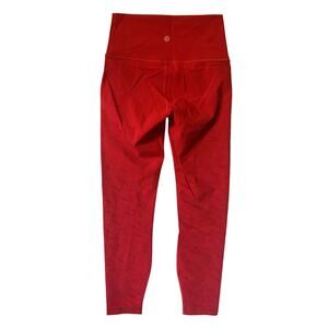 Lululemon Wunder Under HR Tight 25" Red Lunar New Year - Size: 4 Excellent